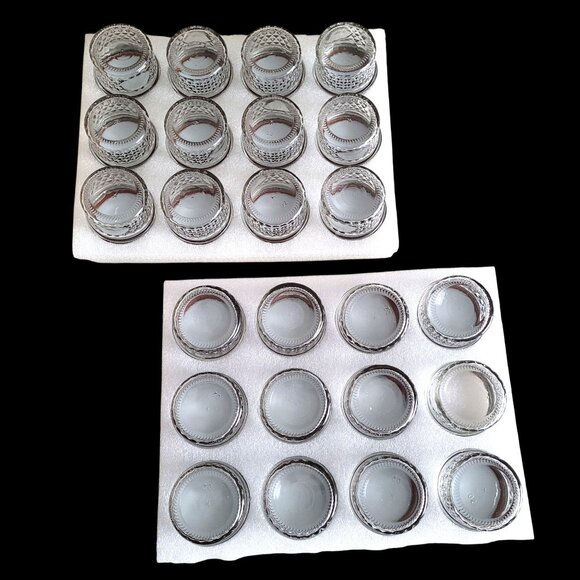 VERONES Quilted Glass Jars 4oz Lids/Bands/Labels Canning Spice Crafts DIY 24 NEW - Picture 6 of 6